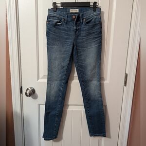 MADEWELL High Rise Jean Skinny Skinny W25 Medium Wash